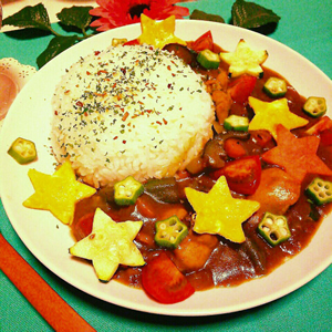 輝く星の野菜カレー