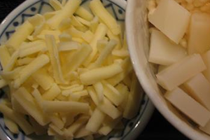 チーズのお好み焼き