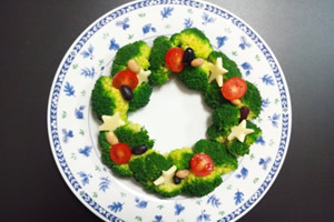 クリスマスに食べたい料理のメニューランキング５位：リースサラダ