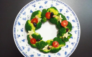 クリスマスのリースサラダとツリー・サラダ、手作り料理を解説