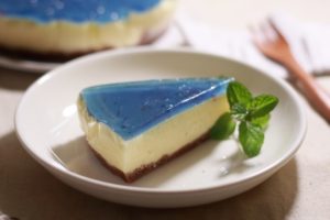 七夕の焼き菓子レシピ・簡単＋人気レシピ：青いレアチーズケーキ