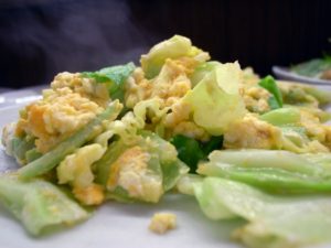 キャベたま：春キャベツの卵とじ炒め：キャベツと卵の副菜・付け合わせ