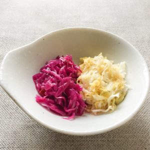 ザワークラウト：キャベツと紫キャベツの副菜・付け合わせ