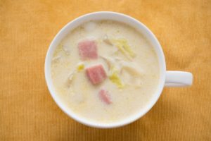 豆乳とキャベツ：豆乳スープ