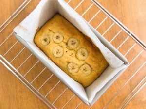 夏のパウンドケーキの冷蔵保管：バナナパウンドケーキ