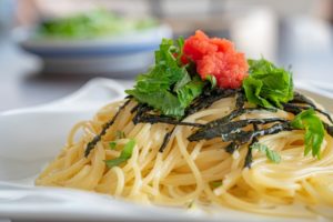明太子パスタ・スパゲティの定番・人気・簡単レシピの献立例（スープ、副菜、おかず）