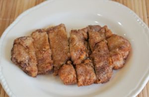 豚肉料理のおかず：豚ロースの唐揚げ