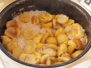 お釜に入った栗ご飯・栗おこわの保管：炊飯器で赤飯を保存できる？