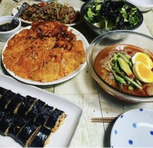 韓国冷麺の献立例：パーティー、誕生日