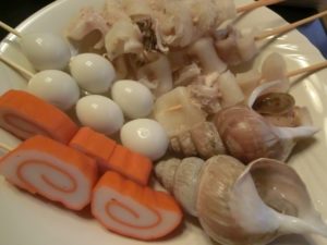 北海道の変わり種おでん：つぶ貝
