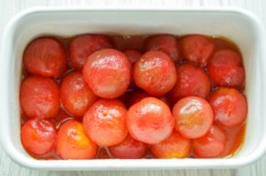 冷蔵庫で保管：蜂蜜漬け（トマトのはちみつ漬け）の日持ち期間
